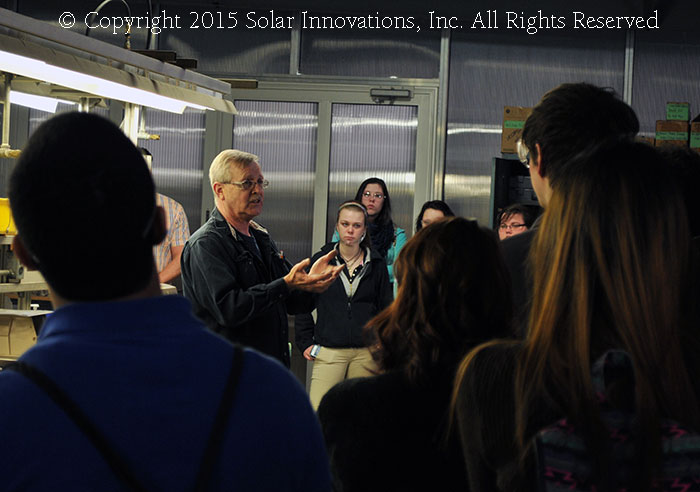 The YES tour at Solar Innovations, Inc.