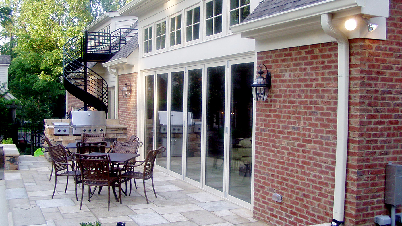 Two sets of bifold doors