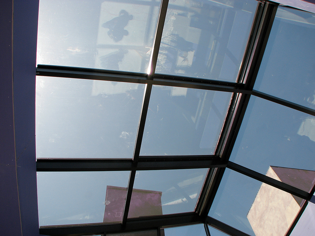 Retractable skylight