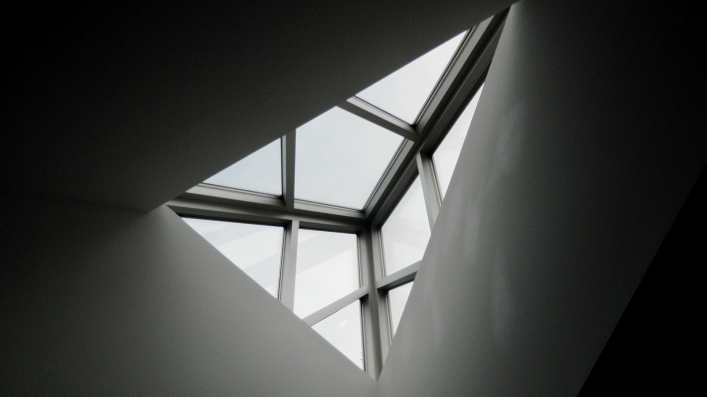Custom designed irregular pyramid skylight
