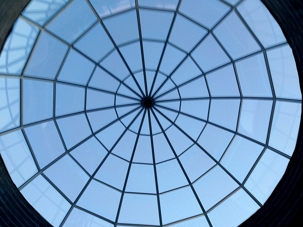 Segmented radius dome skylight