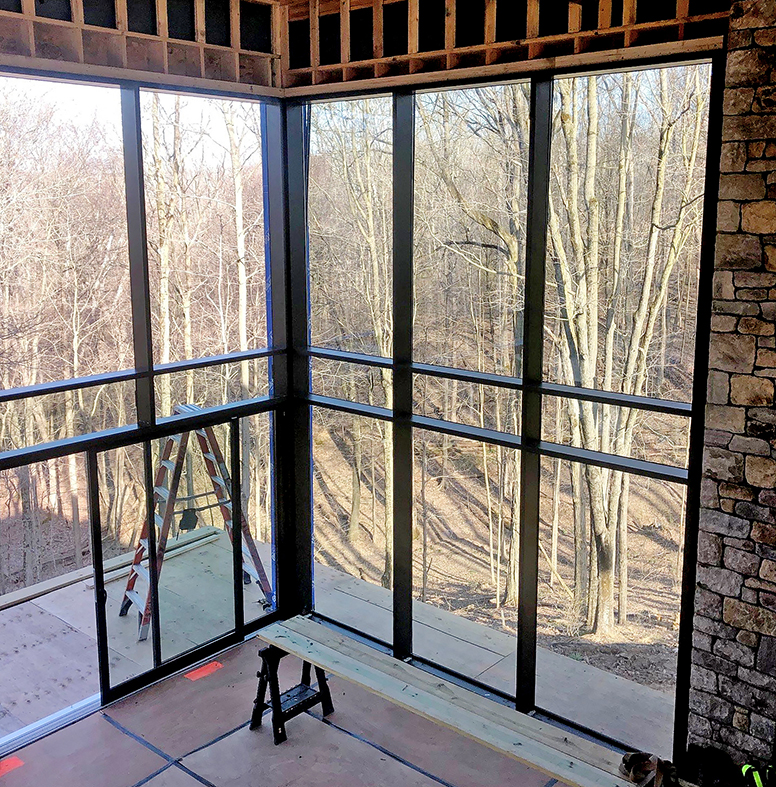 Complete glazing package including: aluminum curtain walls, multi-track sliding glass doors, bifold doors, casement, awning and tilt-turn windows, and B-Series retractable screens.