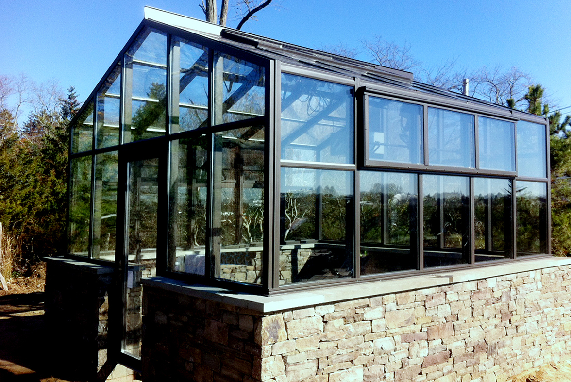 Straight Eave Double Pitch Greenhouse