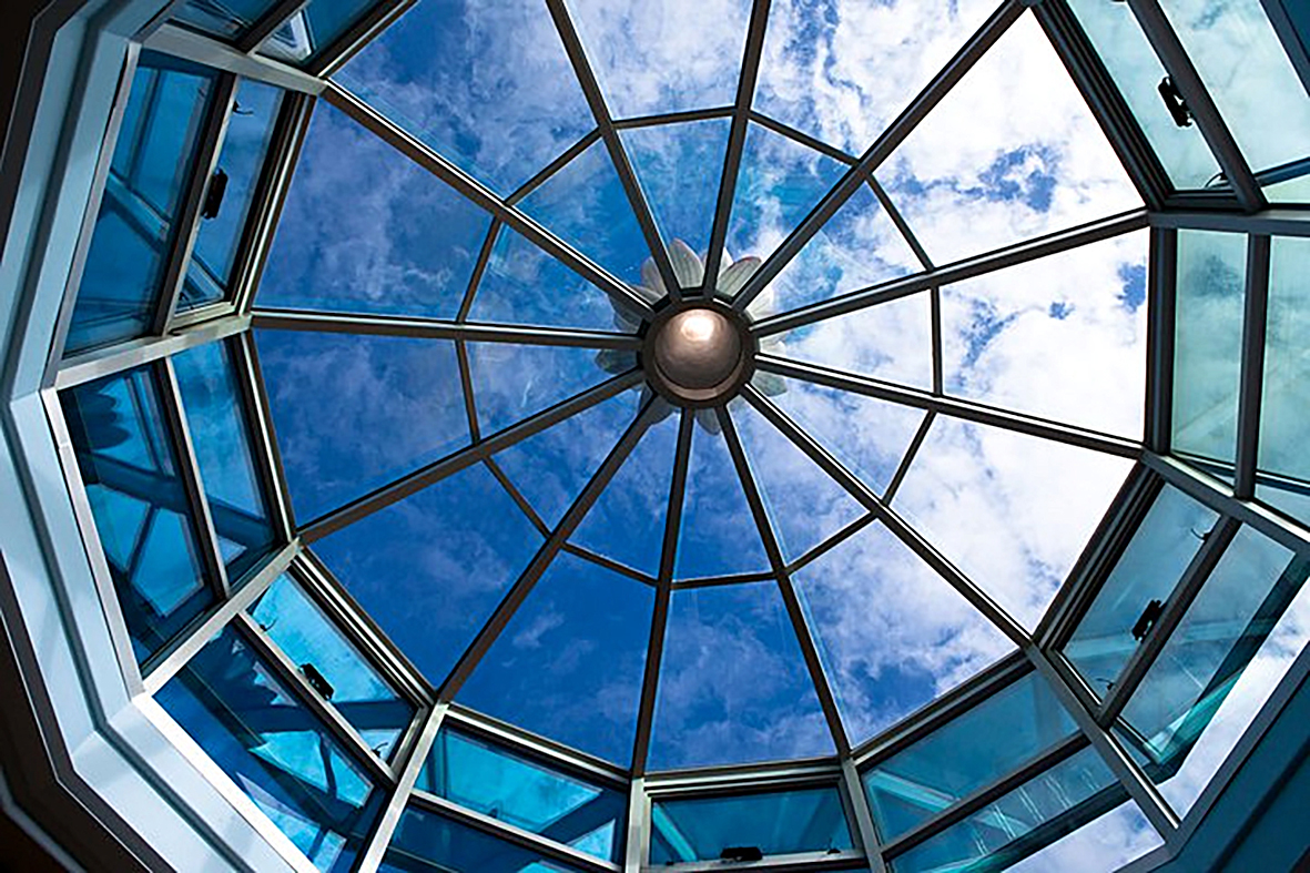 12 sided polygonal skylight.