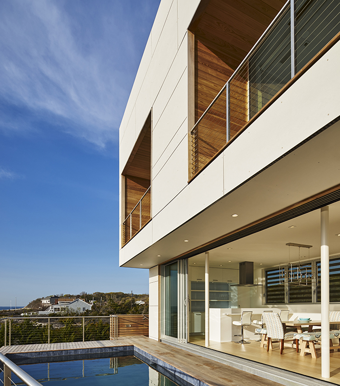 This complete glazing package adds the perfect touch for this modern beach home.