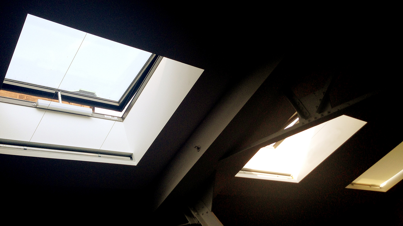 Operable skylight with WindowMaster
