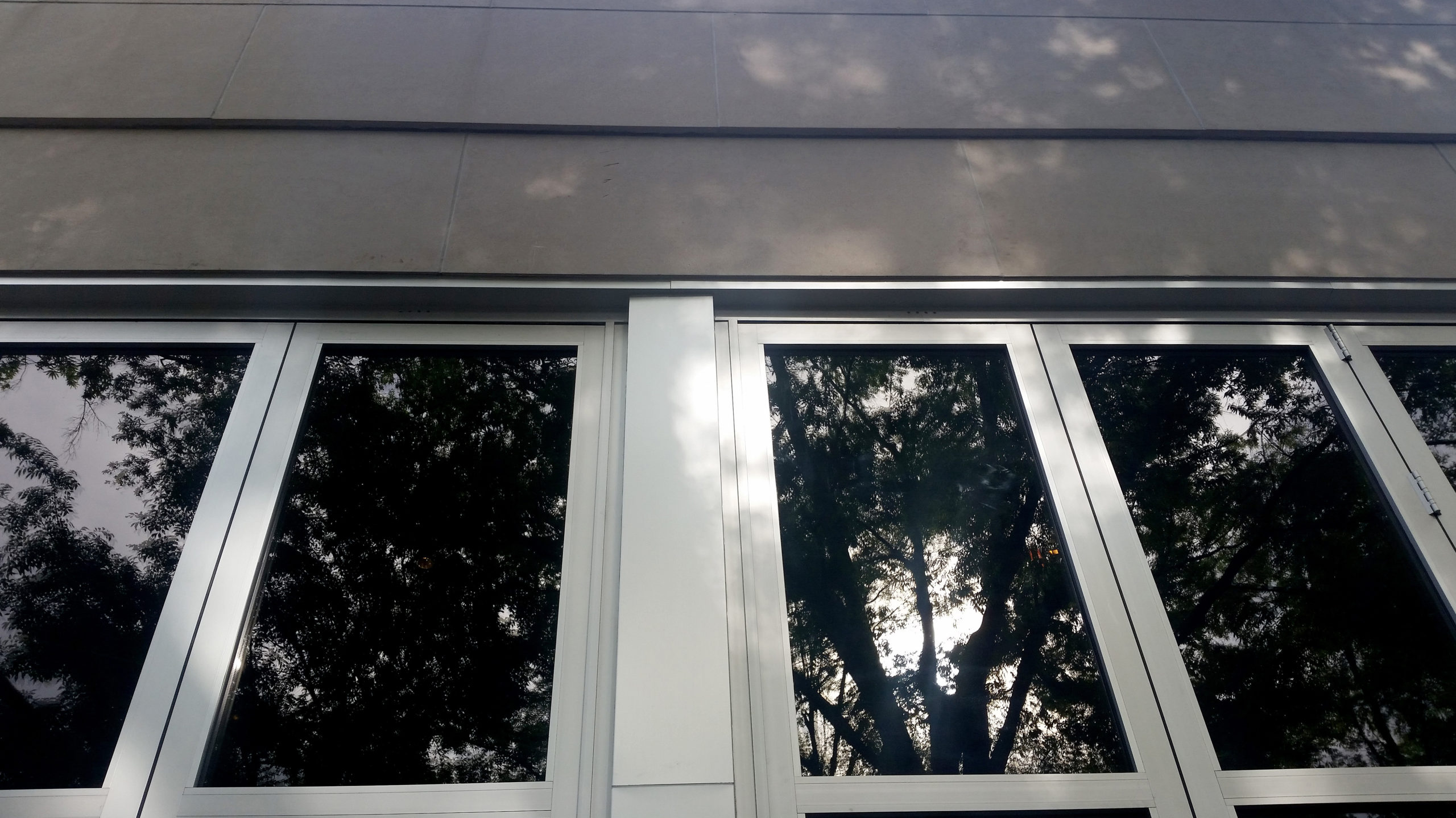 Center pivot bifold windows.