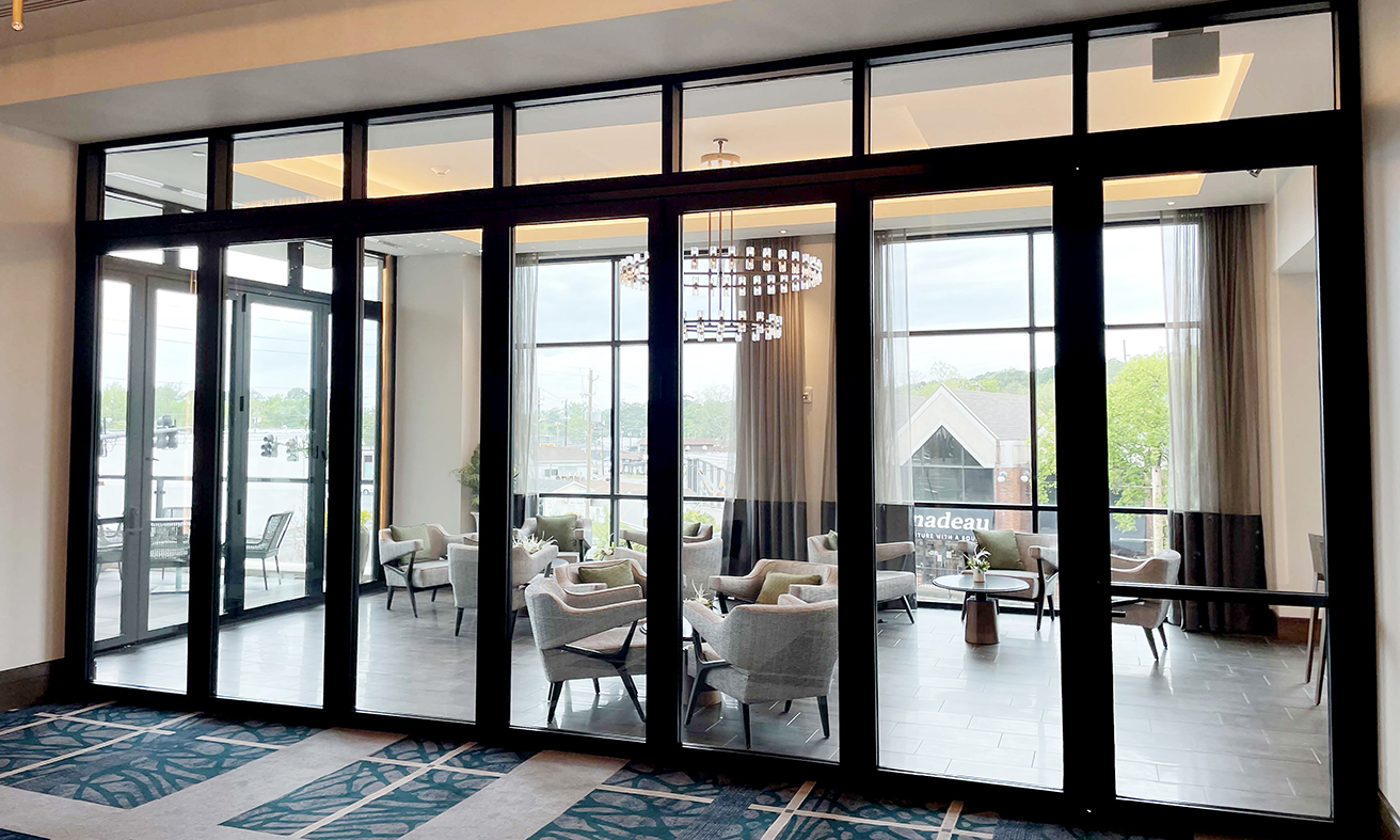 Two sets of bifold doors