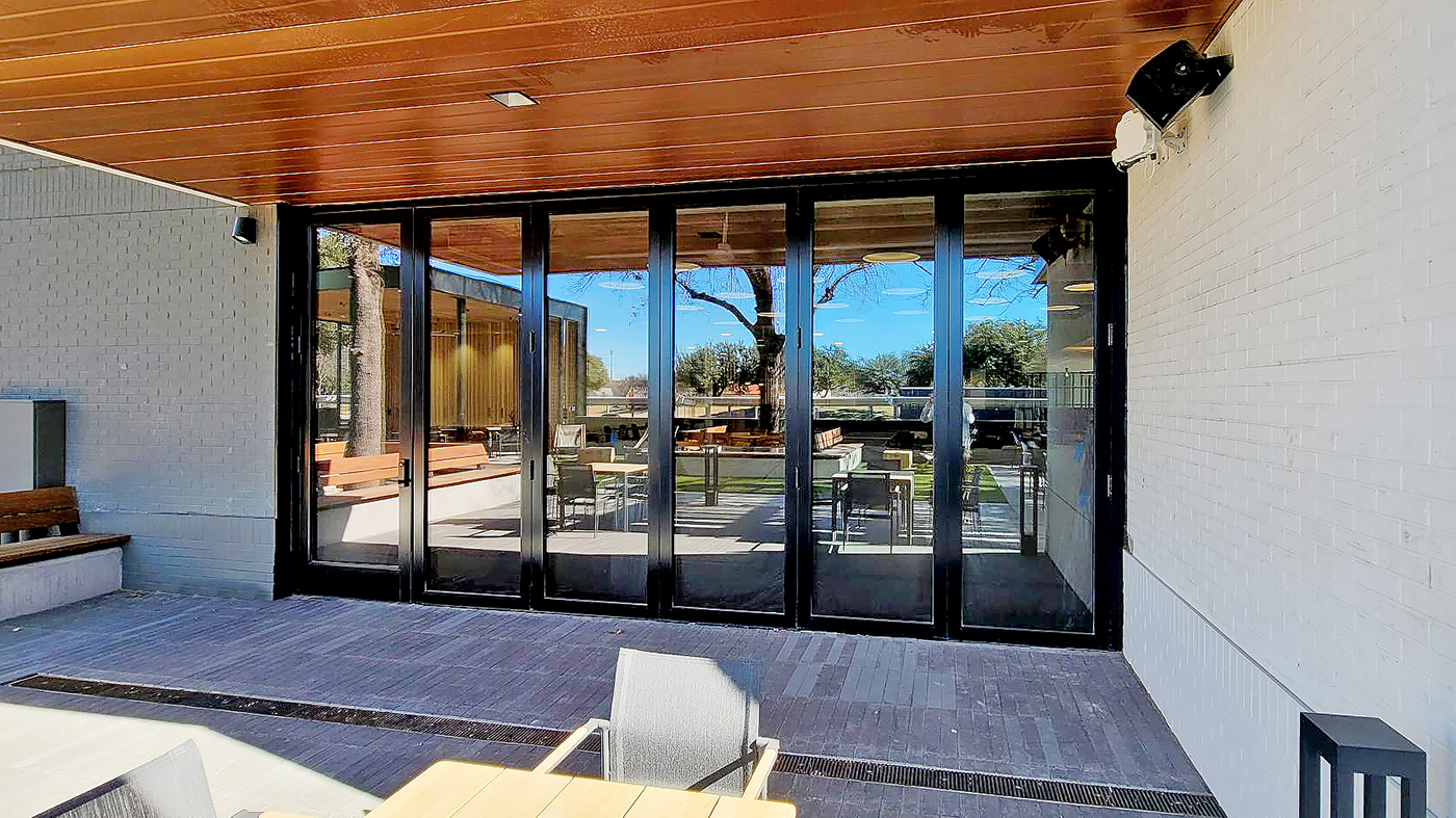 Two six-panel bifold doors