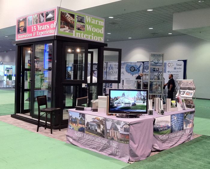 Trade Show display by Solar Innovations, Inc.