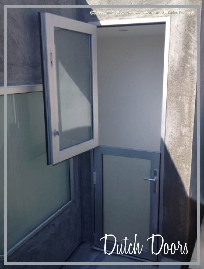 Solar Innovations, Inc. creates custom dutch doors
