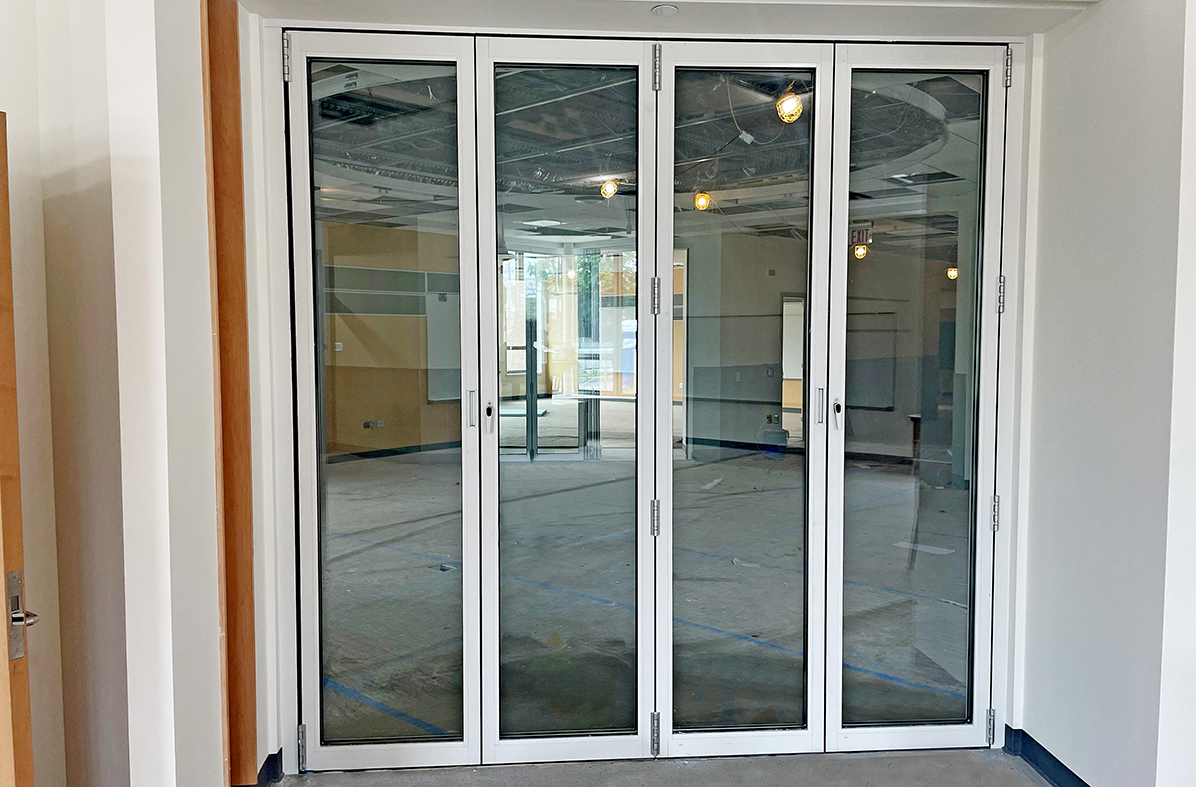 32 four-panel G3 infold all-wall bifold door units.