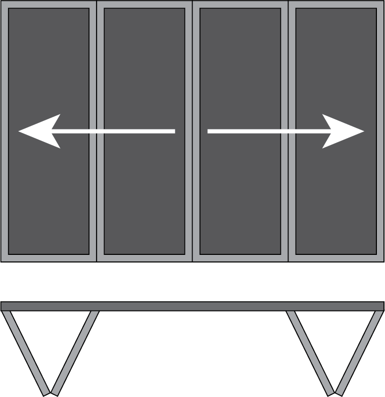 Folding screen operation