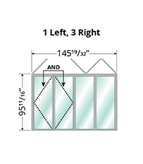 4 Panel Bifold Door Configuration