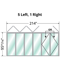 6 Panel Bifold Door Configuration