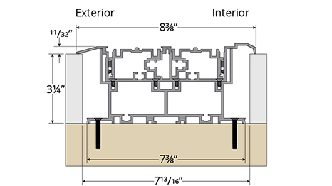 G3 Lift-Slide ADA Tank Sill