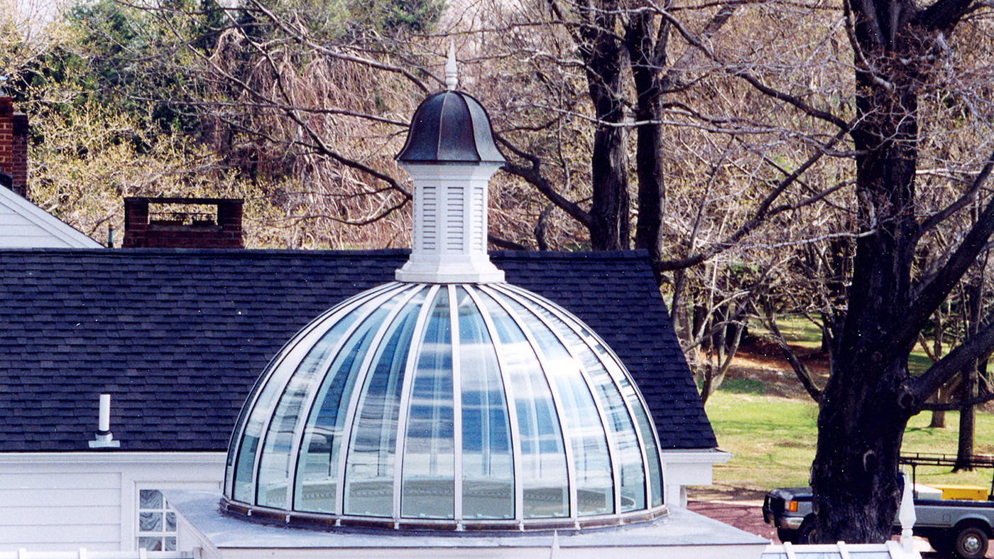 Dome skylight with cupola