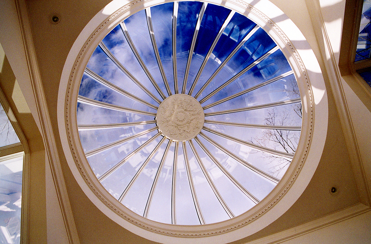 Dome skylight with cupola