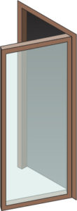 Wood Terrace Door Isometric