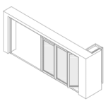 Slide & Stack Glass Wall Isometric